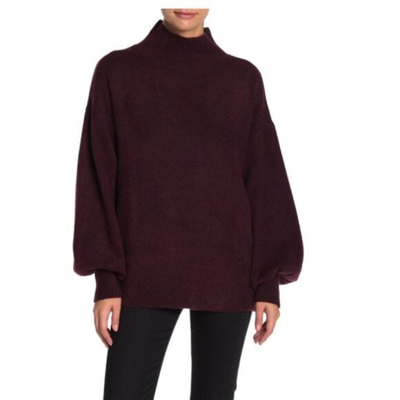 Vince Camuto Mutton Sleeve Mock Neck Sweater - Picture 1 of 6